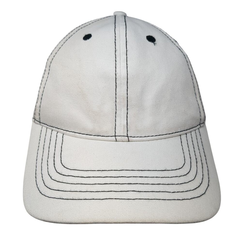 Unbranded Strapback Hat Solid White One Size Outd… - image 1